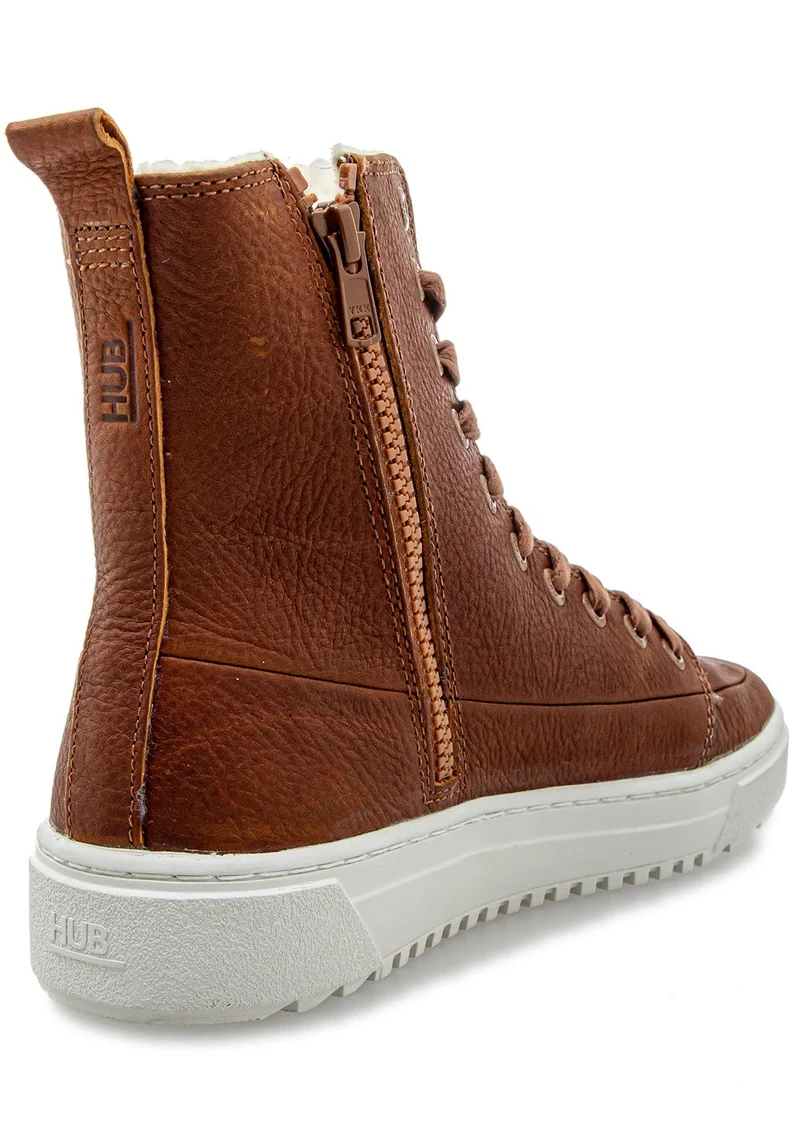NIGHT L30 WOOL LEATHER cognac/off white
