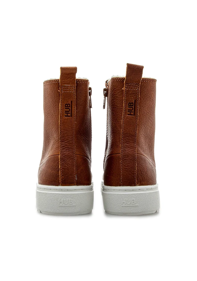 NIGHT L30 WOOL LEATHER cognac/off white
