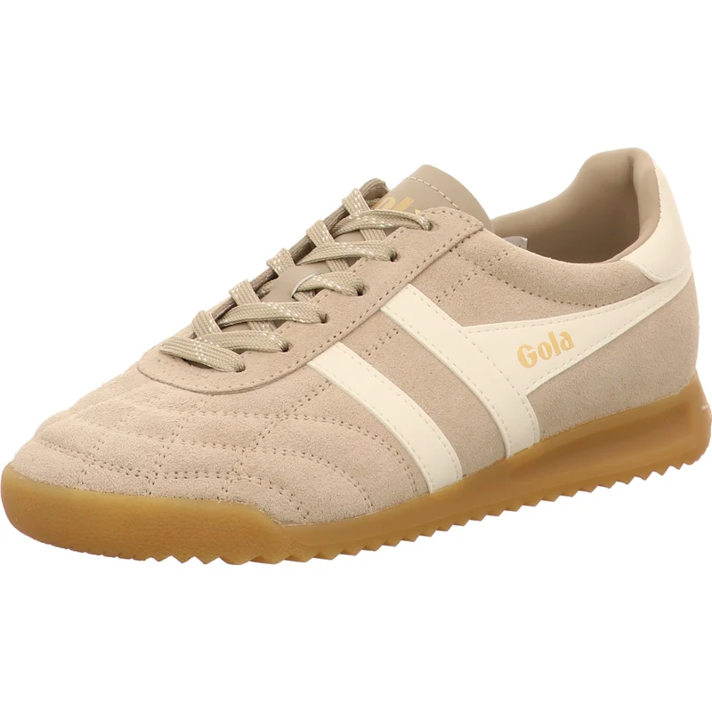 Gola Schnürschuh Stadium Suede beige-kombi.