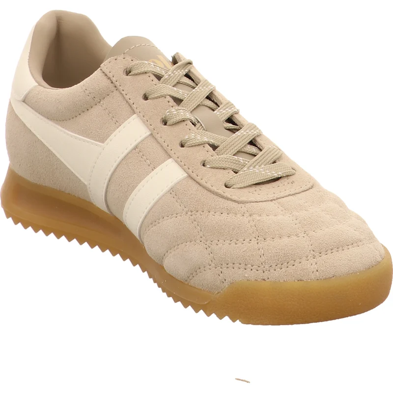 Gola Schnürschuh Stadium Suede beige-kombi.