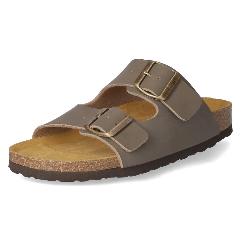 Pantoletten Taupe