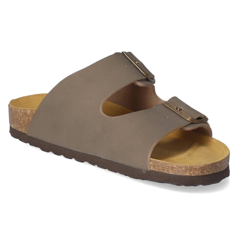 Pantoletten Taupe
