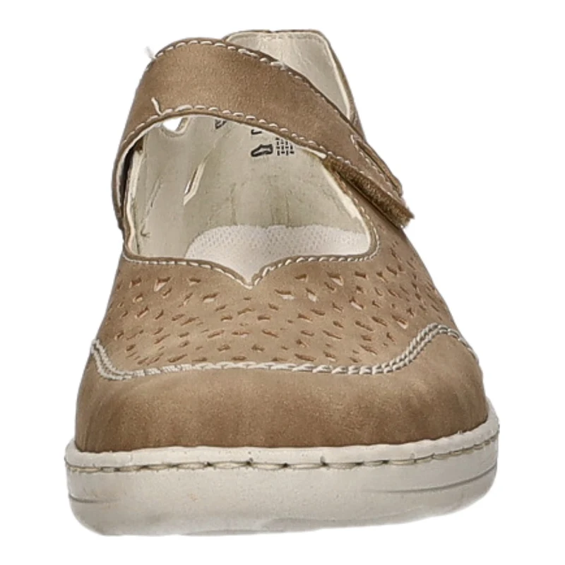 Rieker Slipper/Kletthalbschuh luftdurchlässig (durchbrochenes/geflochtenes Obermaterial)