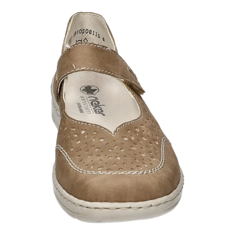 Rieker Slipper/Kletthalbschuh luftdurchlässig (durchbrochenes/geflochtenes Obermaterial)