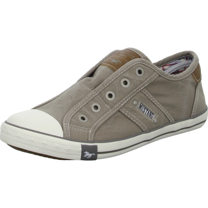 MUSTANG Leinen Slipper/Kletthalbschuh