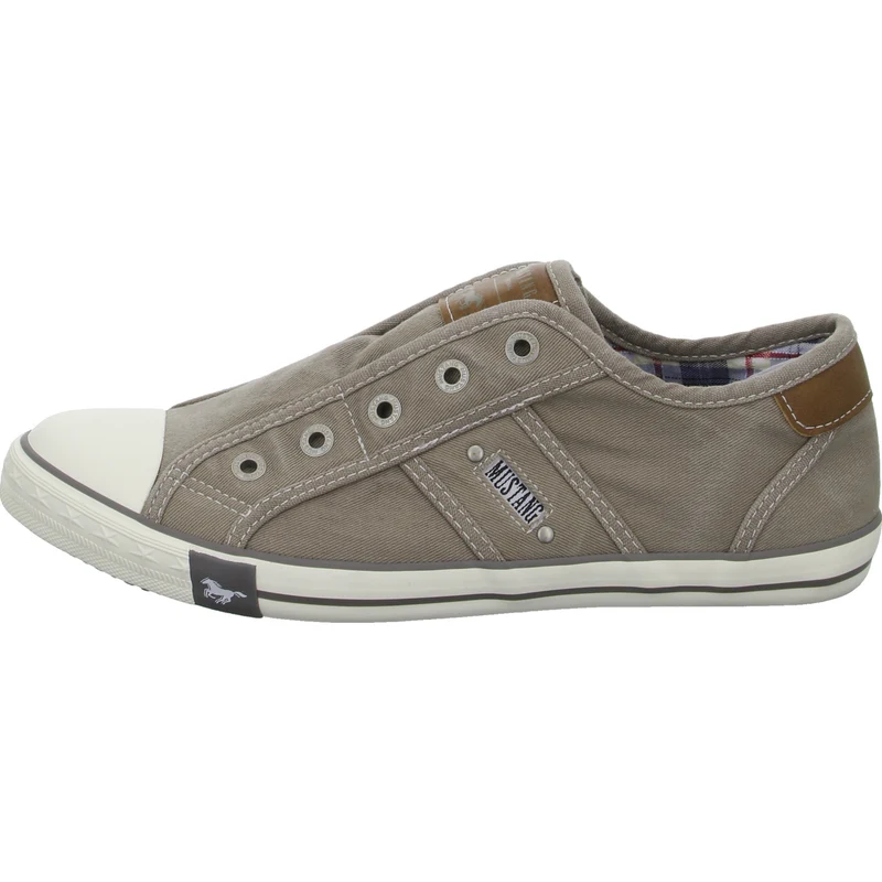 MUSTANG Leinen Slipper/Kletthalbschuh