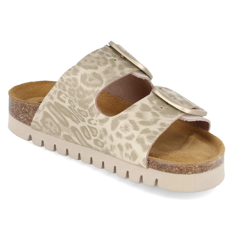 Pantoletten Beige