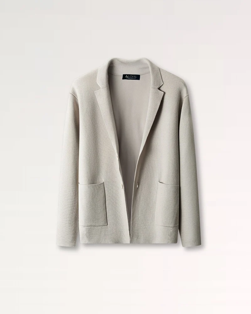 Lovau Cardigan Blazer Wool Cashmere Blend