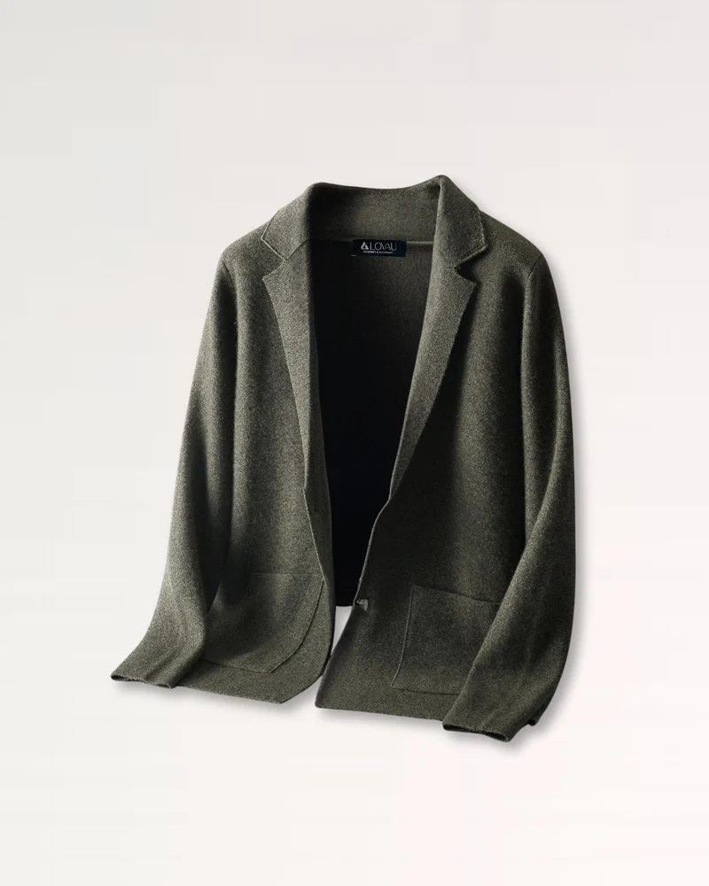 Lovau Cardigan Blazer Wool Cashmere Blend