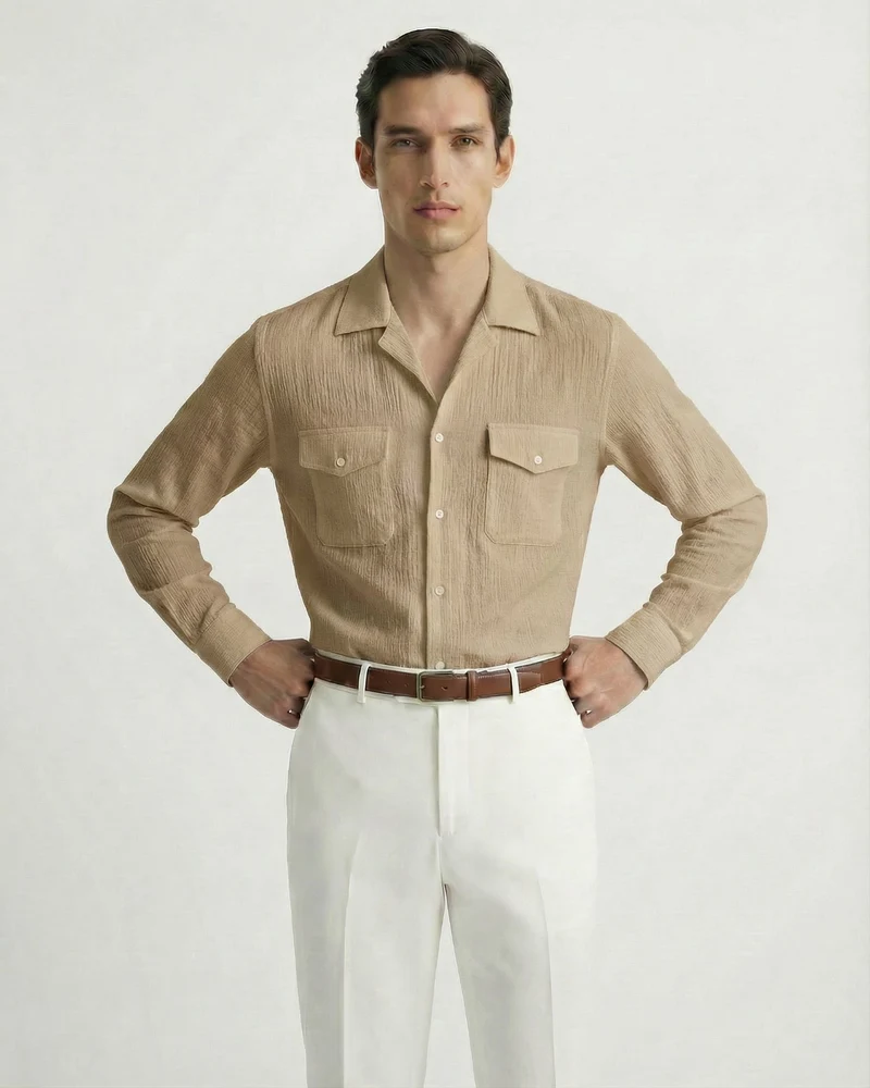 Cotton Old Money Shirt Cordoroy