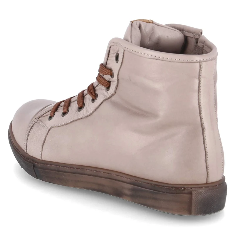 Schnürstiefeletten Grau