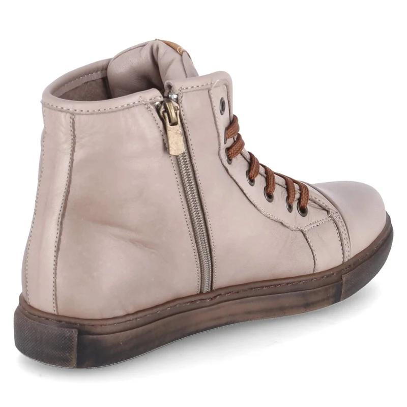 Schnürstiefeletten Grau