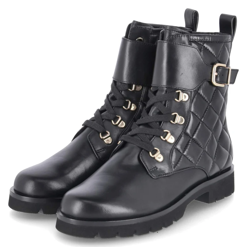Schnürstiefeletten Schwarz