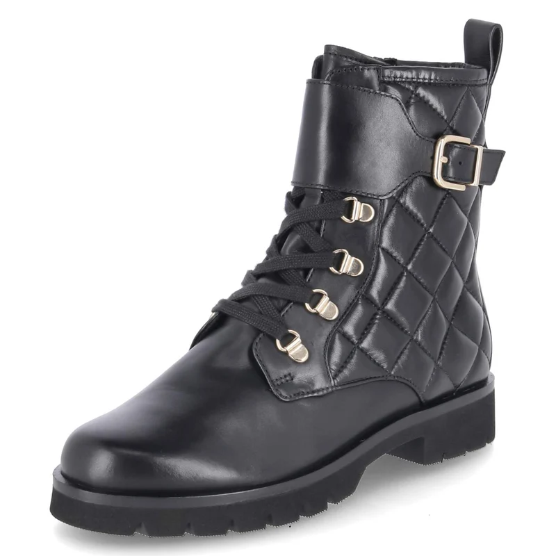 Schnürstiefeletten Schwarz