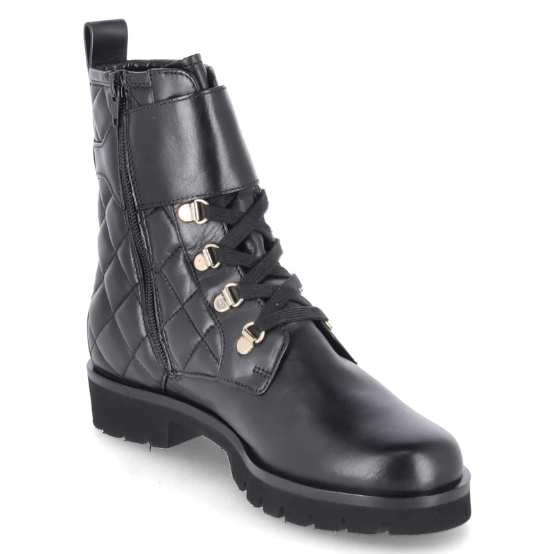 Schnürstiefeletten Schwarz