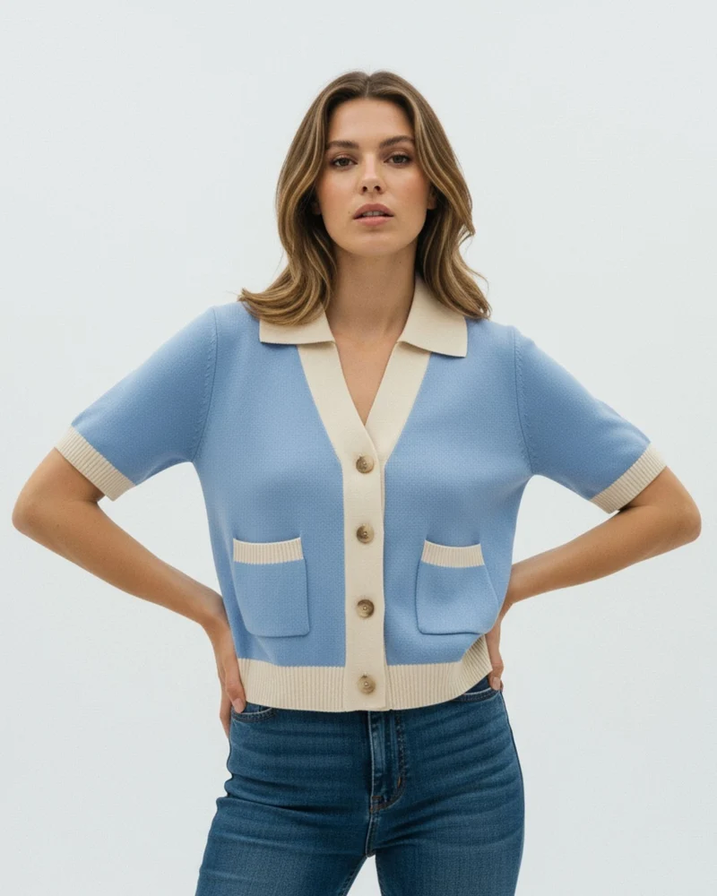Cannes Light Blue Polo Shirt