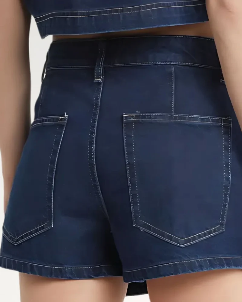 New york Denim Skirt Navy Blue