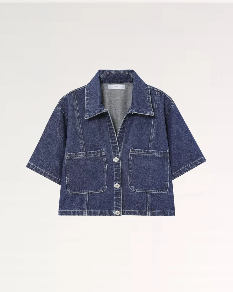 New York Navy Blue Denim Shirt