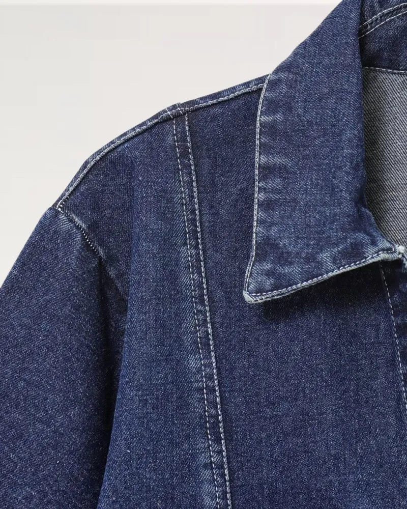 New York Navy Blue Denim Shirt