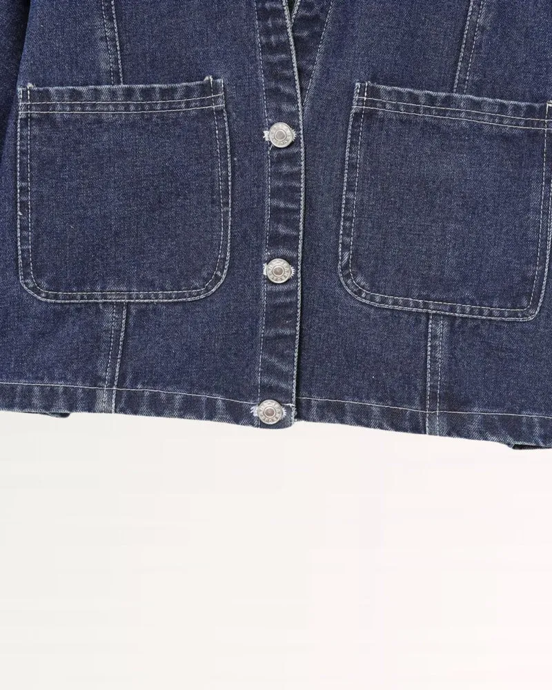 New York Navy Blue Denim Shirt