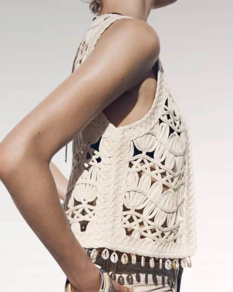 White Summer Vest