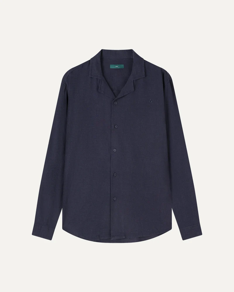 Old Money Dolce Vita Shirt - Navy Blue