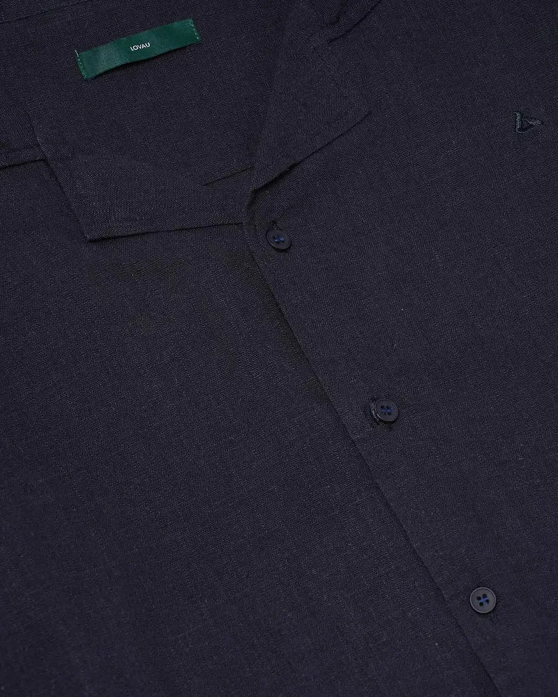 Old Money Dolce Vita Shirt - Navy Blue
