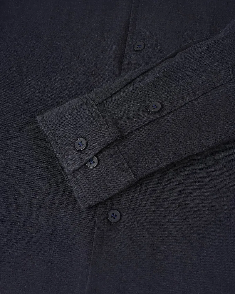 Old Money Dolce Vita Shirt - Navy Blue