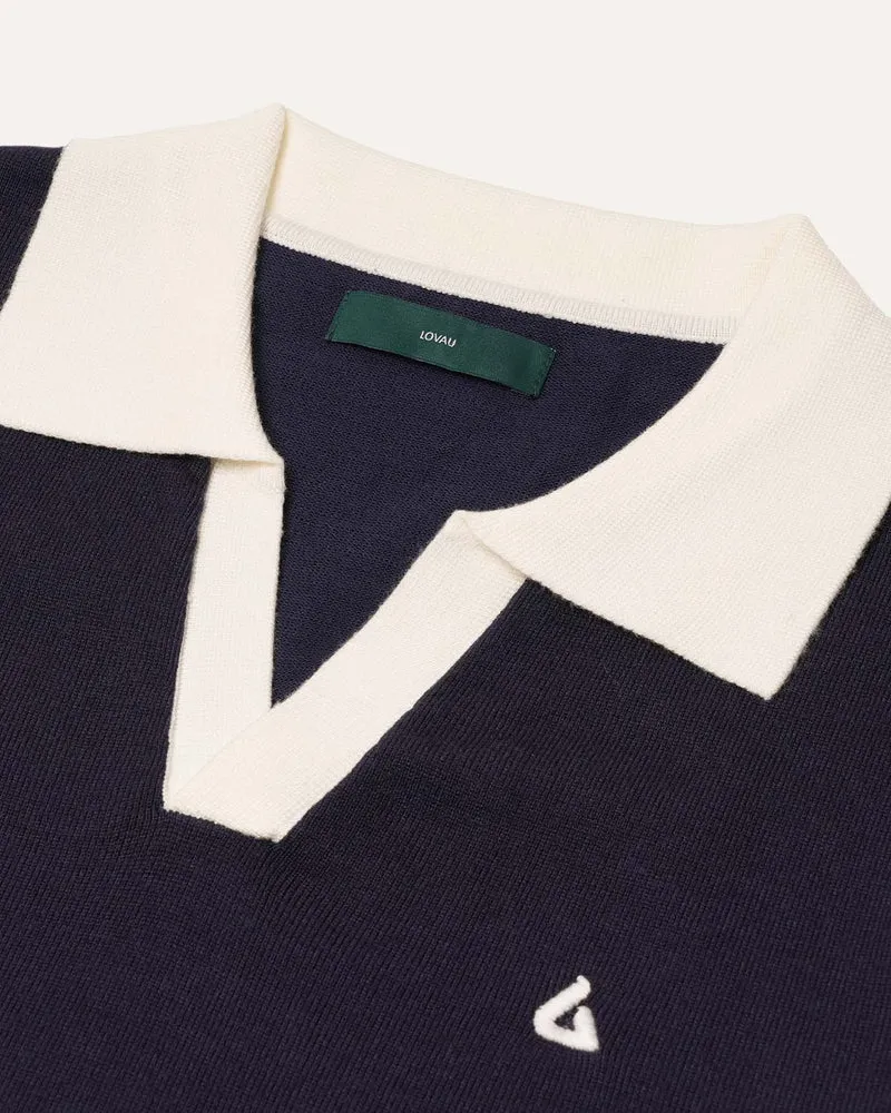 Old Money Polo Shirt Navy Blue