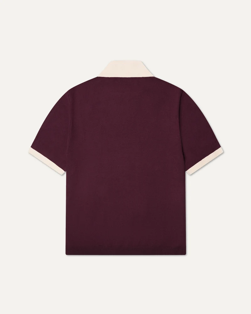 Old Money Polo Shirt Bordeaux