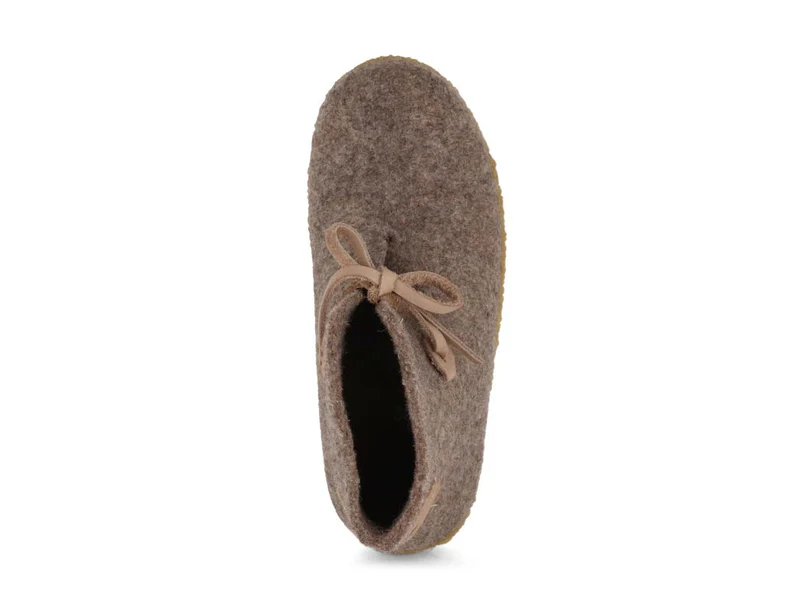 Hüttenschuhe mit Einlagen & Gummisohle Vitus, torf