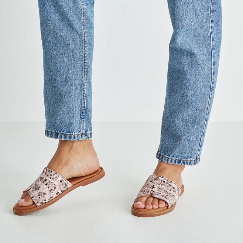 Tamaris Pantolette 27136 Beige/Snake