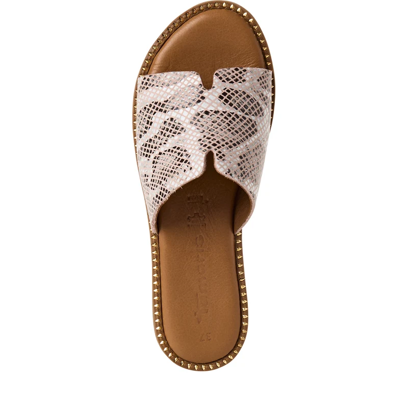 Tamaris Pantolette 27136 Beige/Snake
