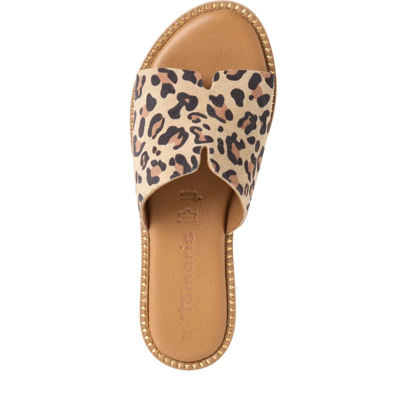 Tamaris Lederpantolette 27136 Leopard