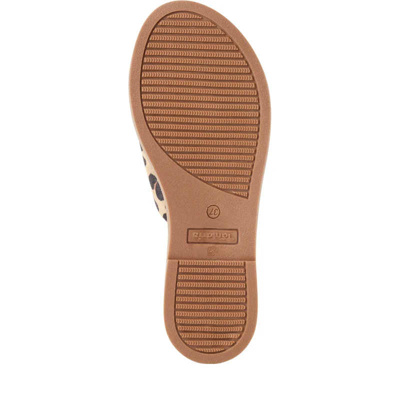 Tamaris Lederpantolette 27136 Leopard