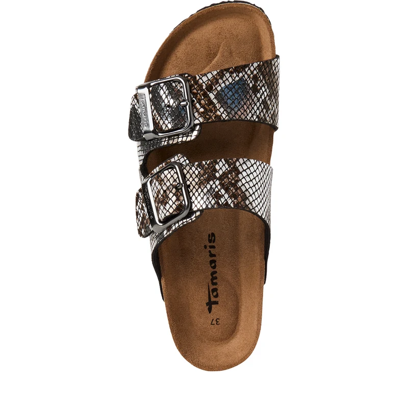Tamaris Pantolette 27523 Schwarz/Snake