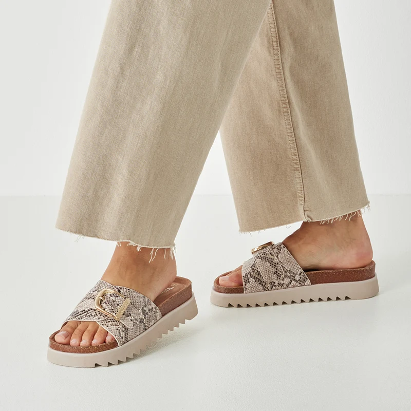 Tamaris Pantolette 27401 Beige/Snake