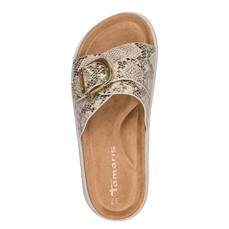 Tamaris Pantolette 27401 Beige/Snake