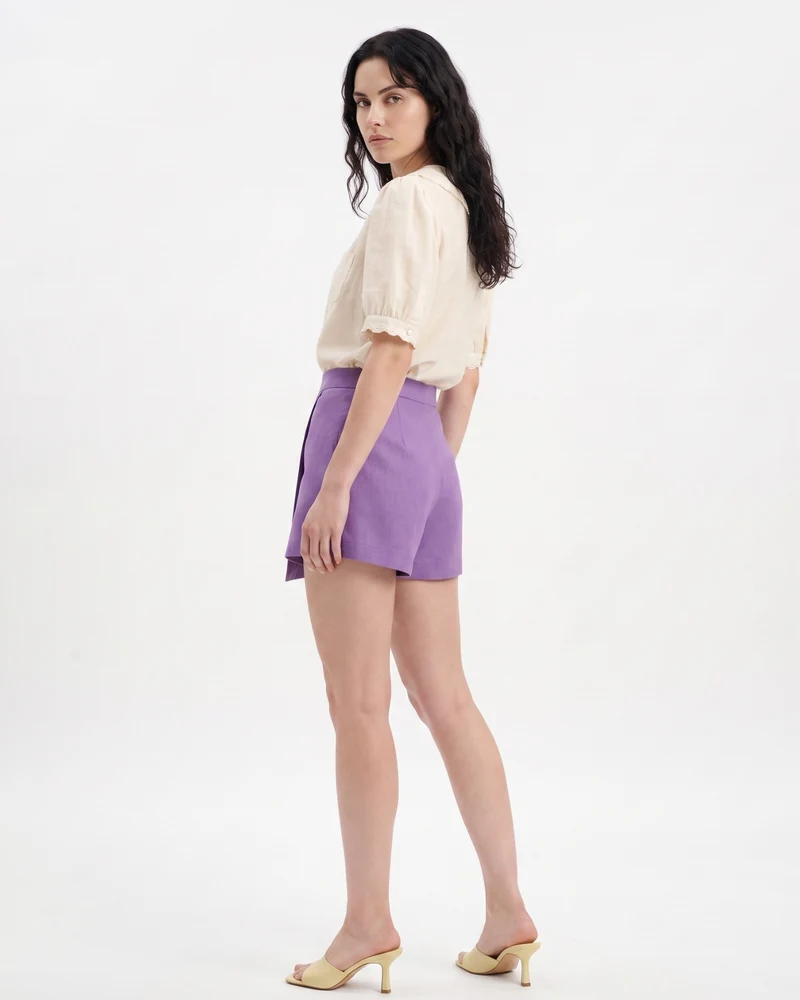 Sweet Lace Trim Embroidery White Top Shirt