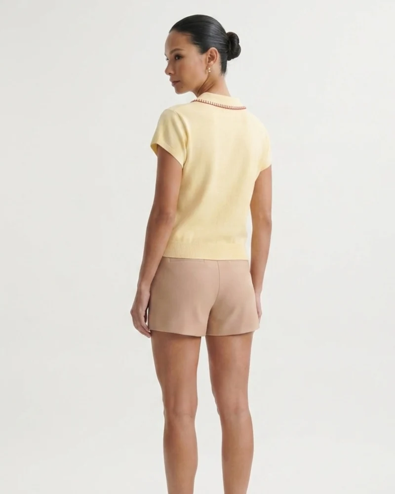 Marbella Yellow French Polo