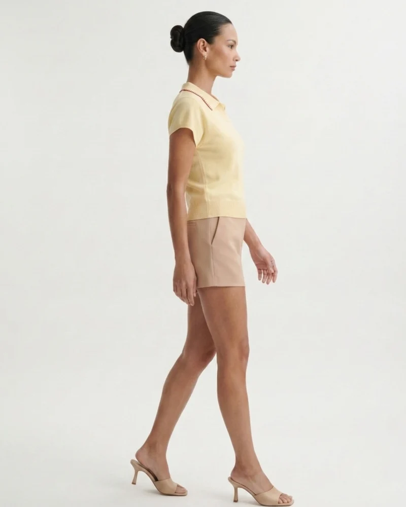 Marbella Yellow French Polo