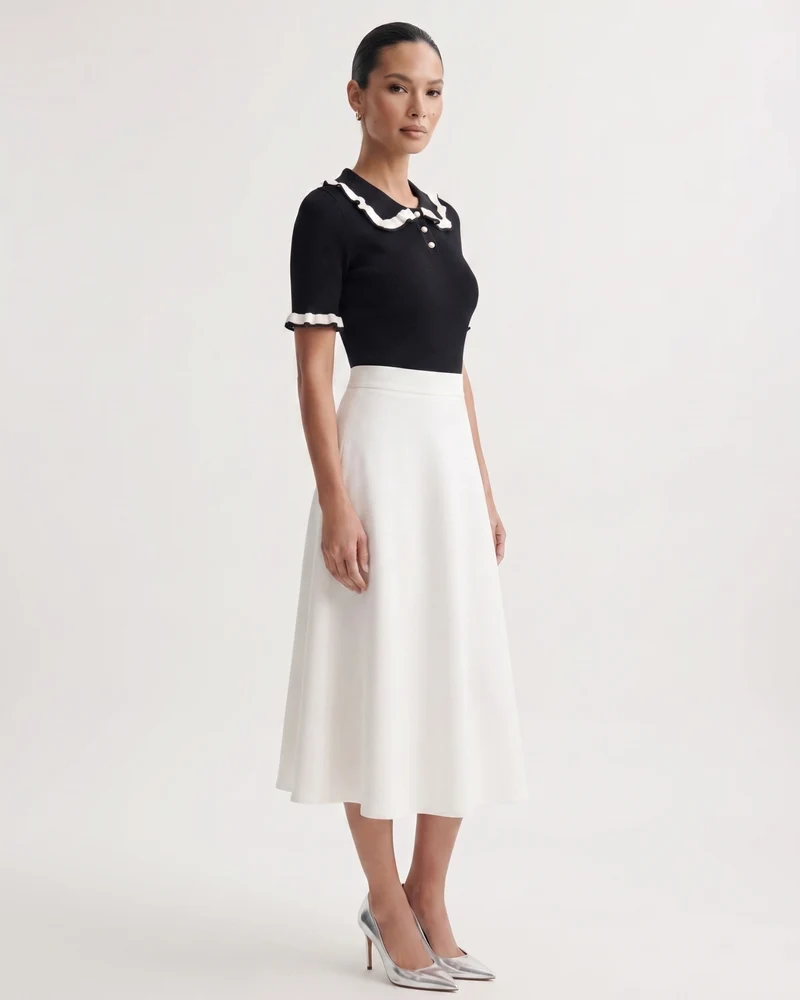 Black & White Contrast Polo