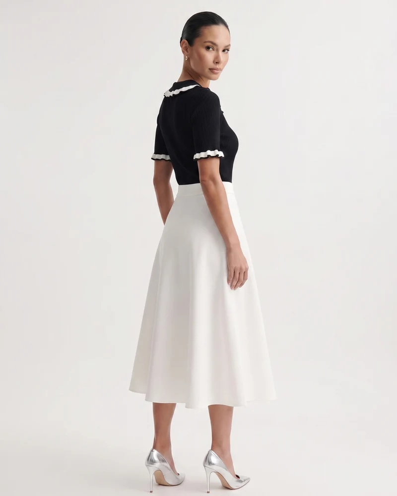 Black & White Contrast Polo