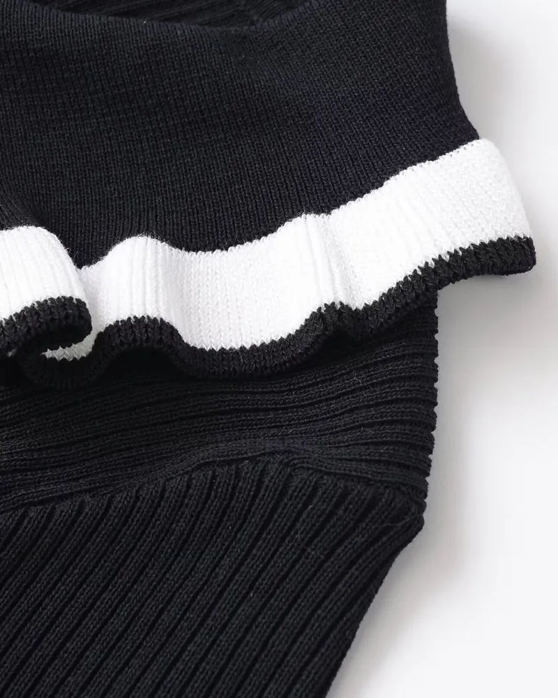 Black & White Contrast Polo