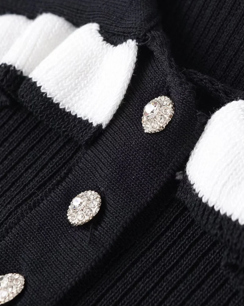 Black & White Contrast Polo