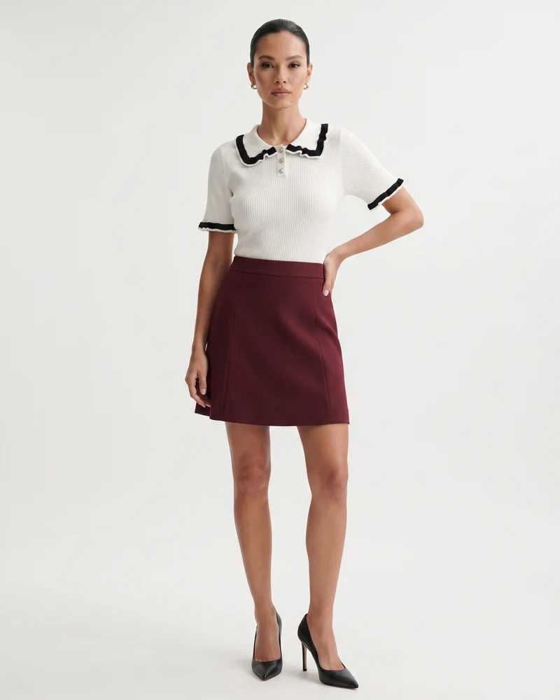 Black & White Contrast Polo