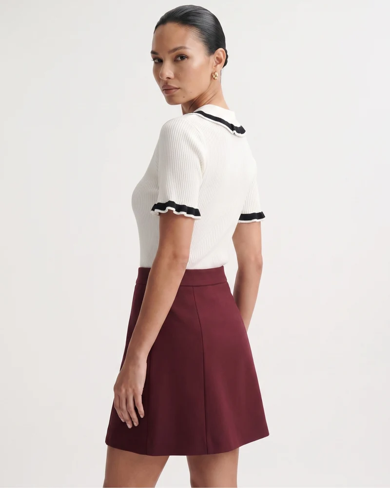Black & White Contrast Polo