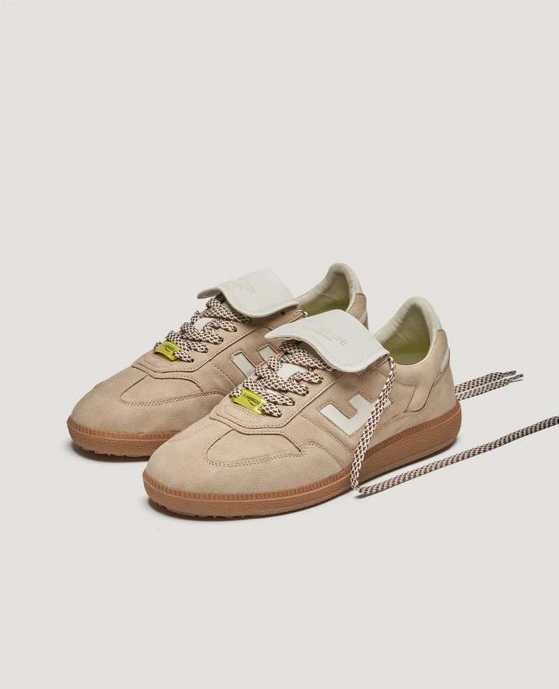 Burela Slim Player suede taupe