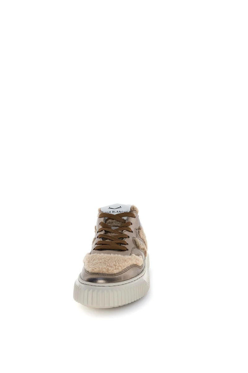 Laura Metallic Goat Skin/Fur bronze pewter beige
