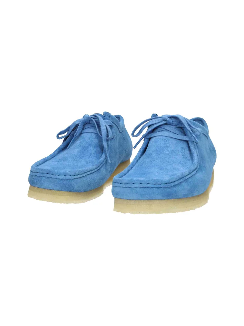 Wallabee blue suede